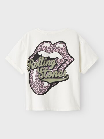 NAME IT Shirt 'Rolling Stones' in White