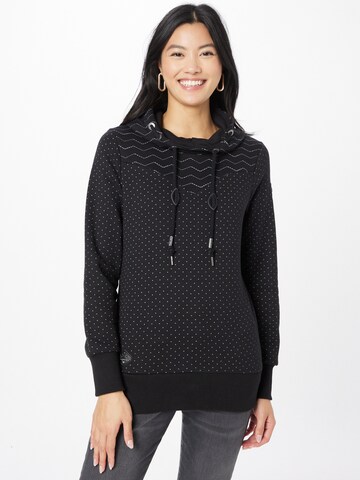 Ragwear Sweatshirt 'NUGGIE' in Schwarz: Vorderseite