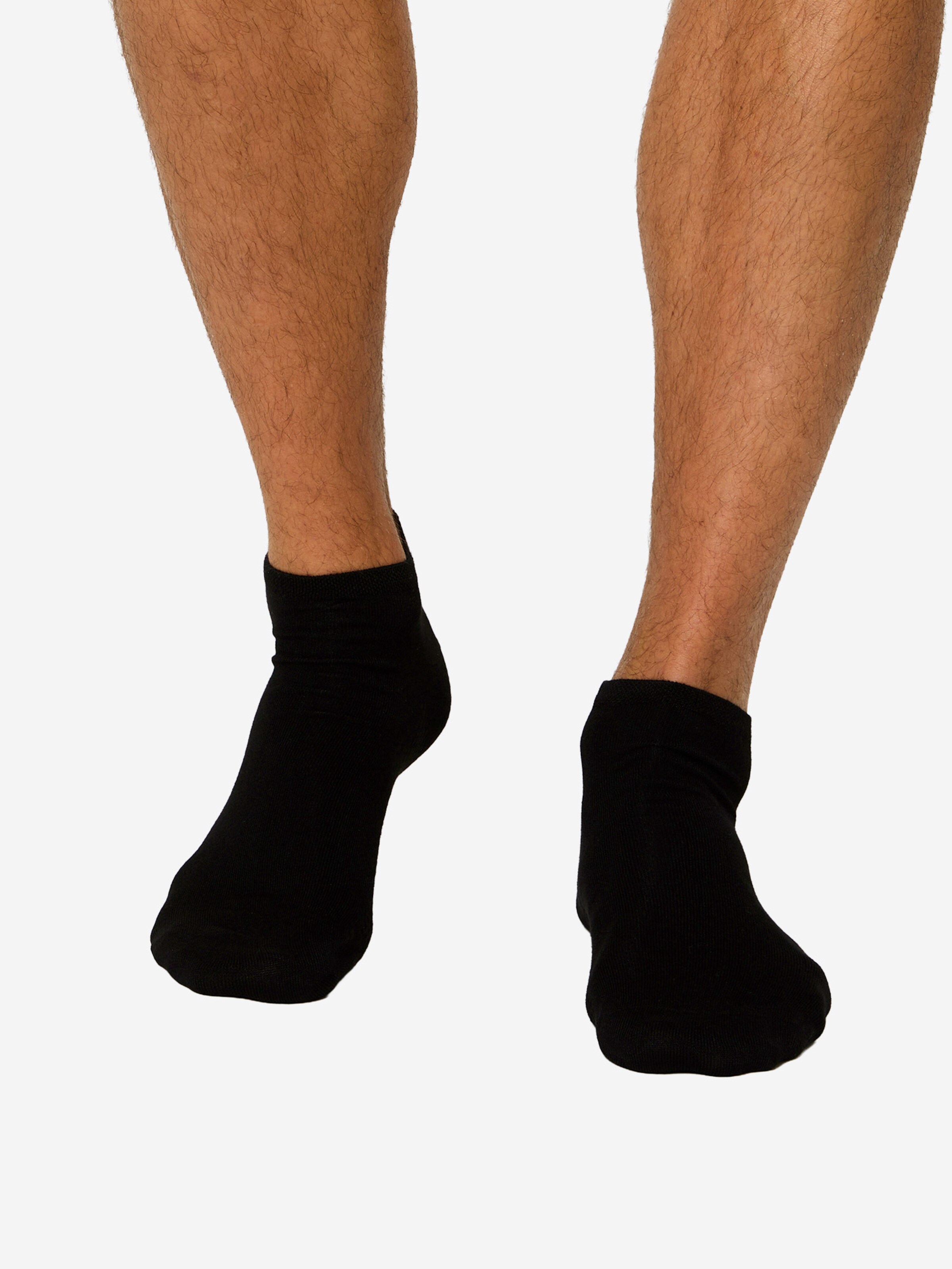 Chaussettes ' Bambus Sneaker ' Nur Die en noir : devant