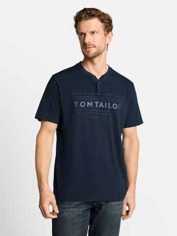 TOM TAILOR Shirt in Blue: front