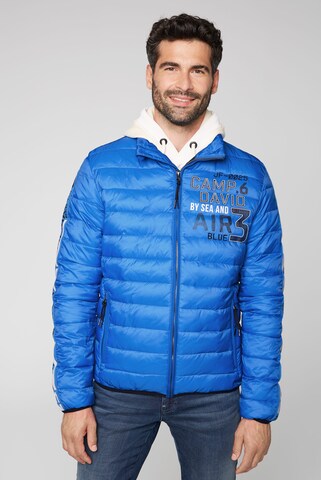 CAMP DAVID Steppjacke in Blau: predná strana