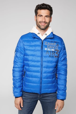 CAMP DAVID Steppjacke in Blau: predná strana