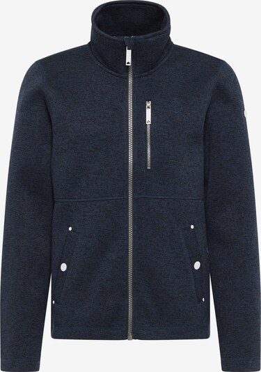DreiMaster Maritim Fleecejacke in marine / weiß, Produktansicht