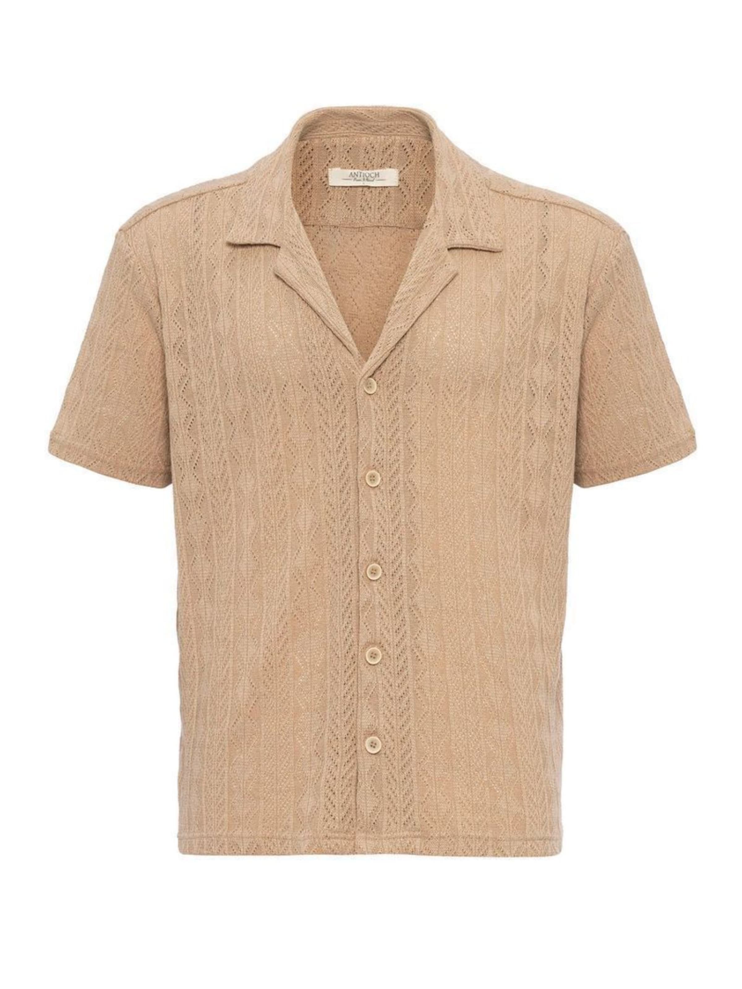 Antioch - Regular Fit Camisa em bege: frente