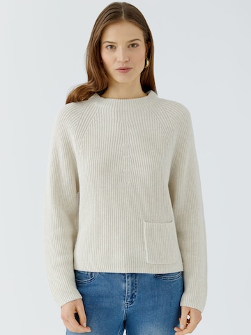 OUI Pullover 'Riya' in Beige: Vorderseite