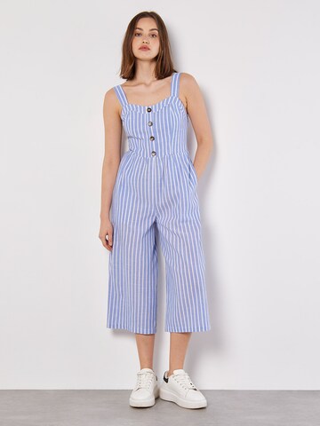 Apricot Jumpsuit in Blauw: voorkant