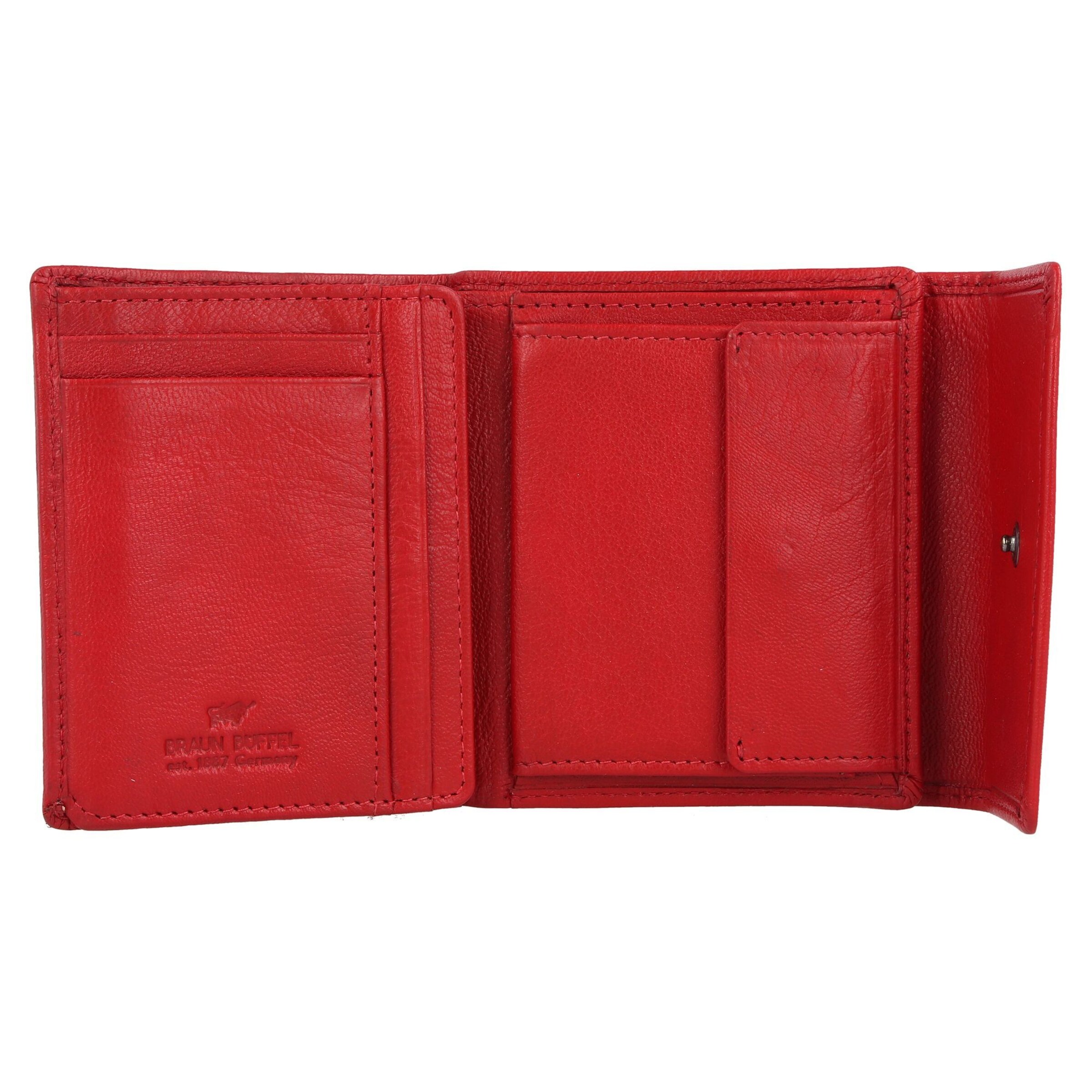 Braun Büffel Portemonnee in Rood