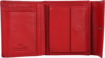 Braun Büffel Wallet in Red