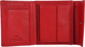 Braun Büffel Wallet in Red