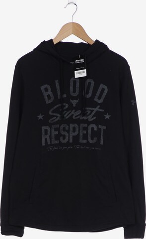 UNDER ARMOUR Sweatshirt & Zip-Up Hoodie in L in Black: front