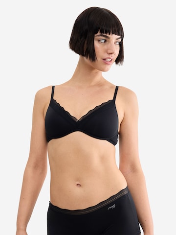 SLOGGI BH ' Blue GO Blush ' in Zwart: voorkant