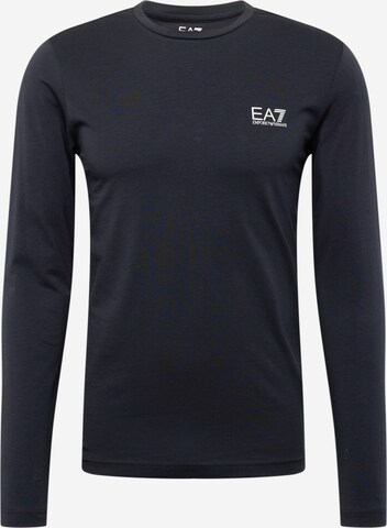 T-Shirt EA7 Emporio Armani en bleu : devant