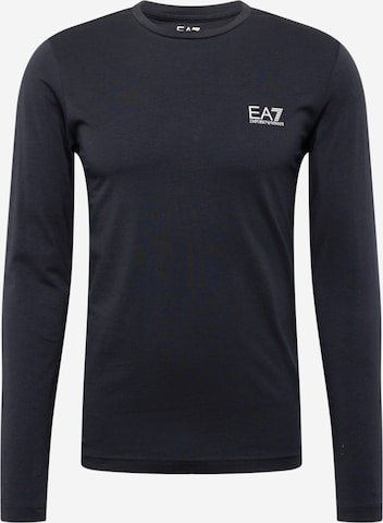 T-Shirt EA7 Emporio Armani en bleu : devant
