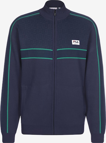 FILA Knit Cardigan in Blue: front