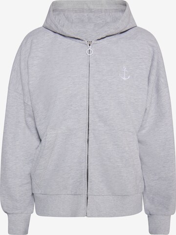 DreiMaster Maritim Sweat jacket 'Kilata' in Grey: front