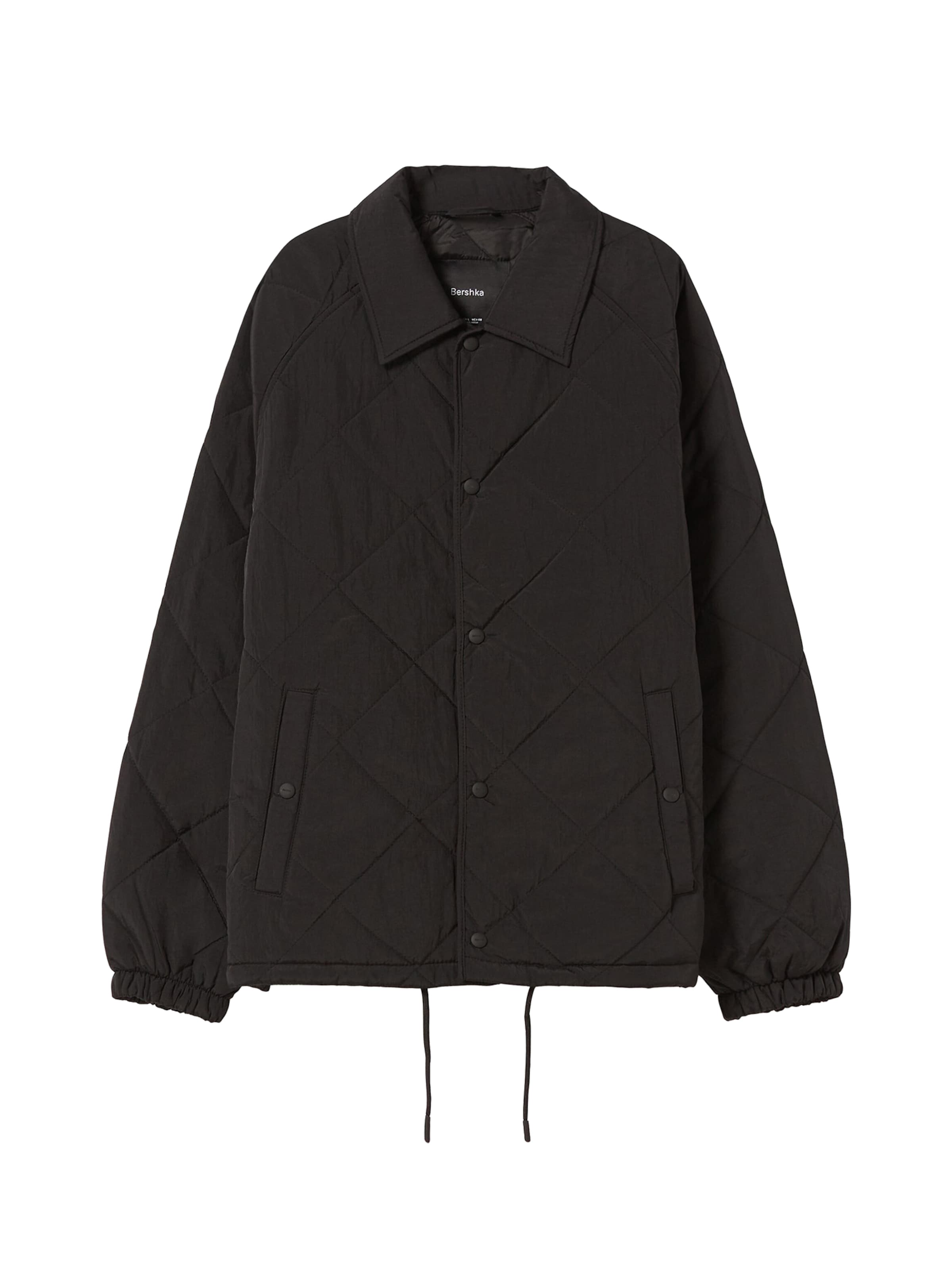 Bershka Between-season jacket in Black: front