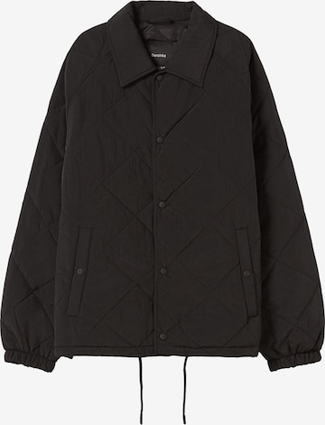 Bershka Between-season jacket in Black: front