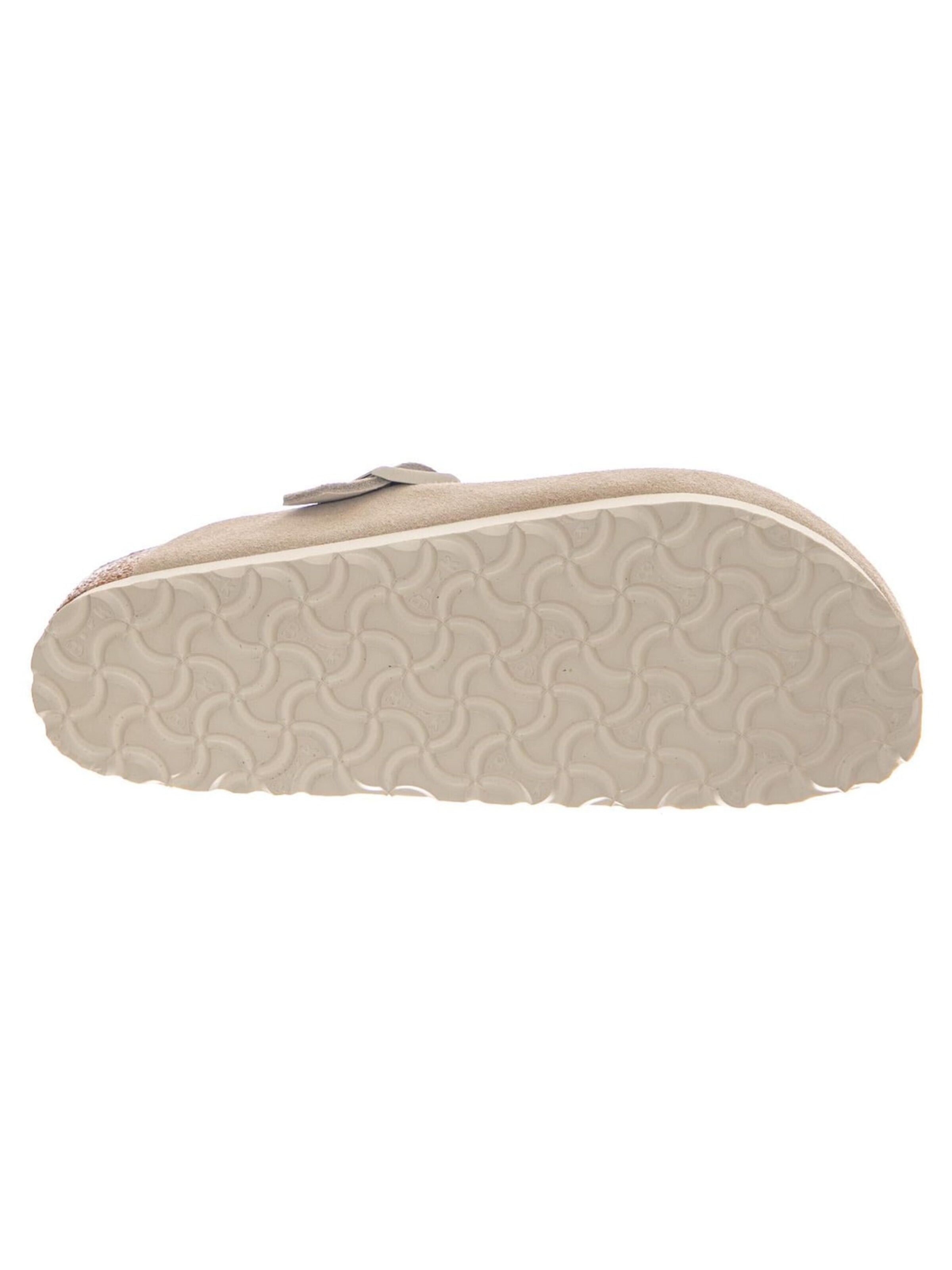Sandales 'BOSTON SUEDE LEATHER NARROW FIT OYSTER' BIRKENSTOCK en blanc