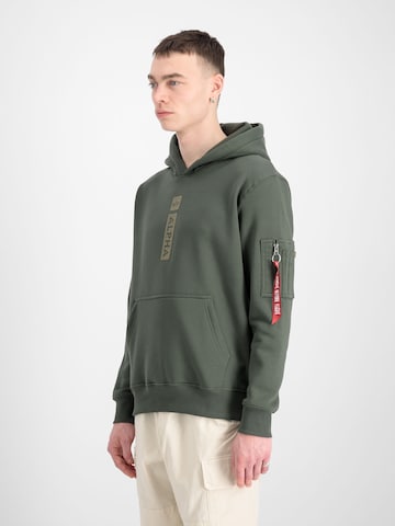 ALPHA INDUSTRIES Sweatshirt i grøn