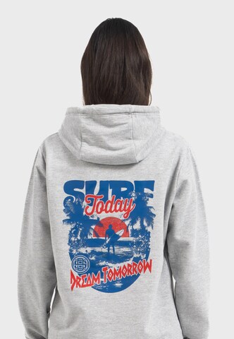Oldskull Hoodie 'Worldvibe Surf Dreams' in Grau