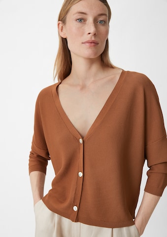 COMMA Knit Cardigan in Brown: front