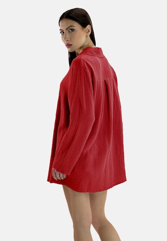 Chemisier Elara en rouge