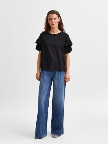 SELECTED FEMME T-shirt 'Rylie' i svart