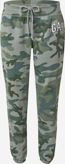 GAP Spodnie w kolorze khaki / szmaragdowy / pastelowy zielony / białym, Podgląd produktu