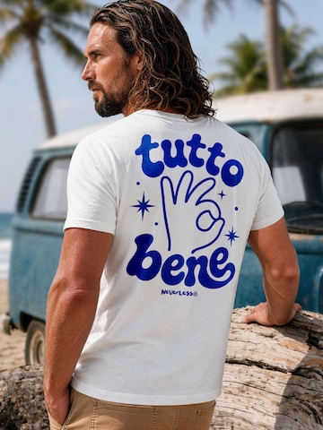Neverless Shirt 'Tutto Bene' in White