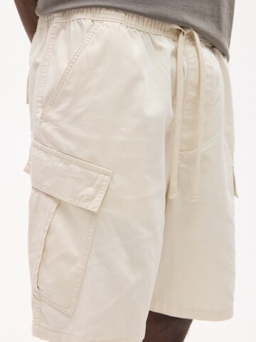 Pull&Bear Loosefit Cargobroek in Beige