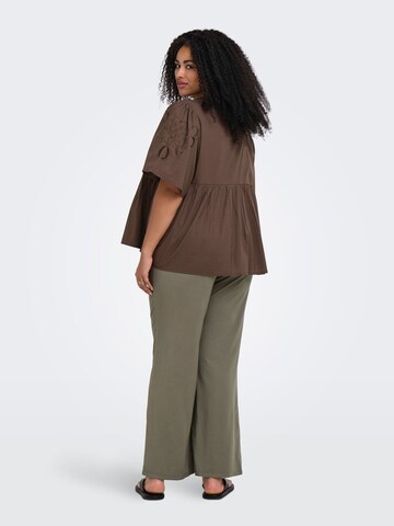 ONLY Carmakoma Bluse i brun