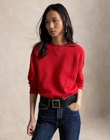 Sweat-shirt Polo Ralph Lauren en rouge : devant
