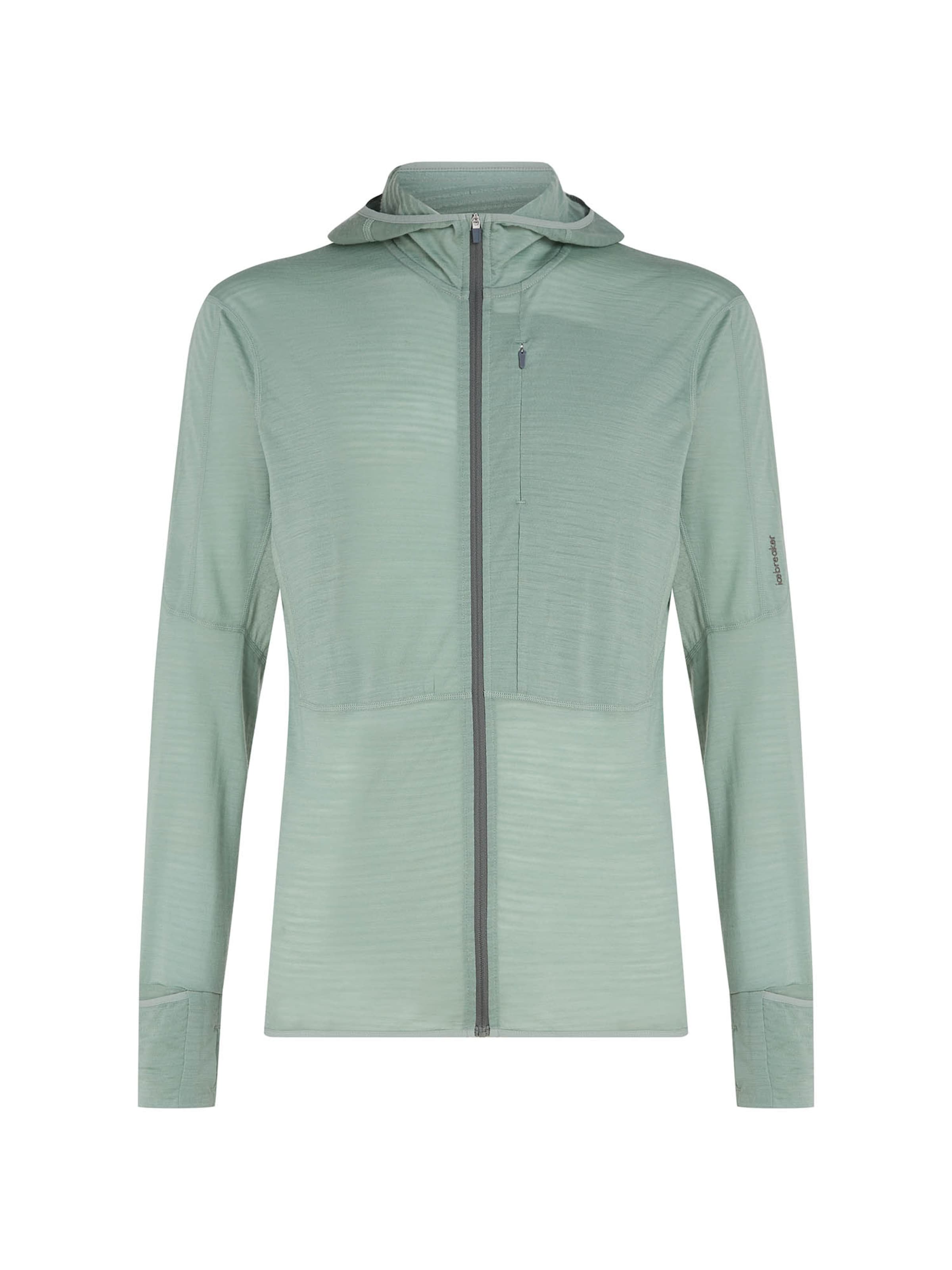 ICEBREAKERTehnička flis jakna 'Descender' - zelena boja: prednji dio