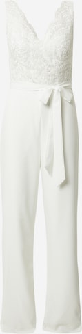 mascara Jumpsuit in White: front