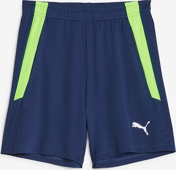 PUMA Regular Workout Pants 'TeamLIGA' in Blue: front