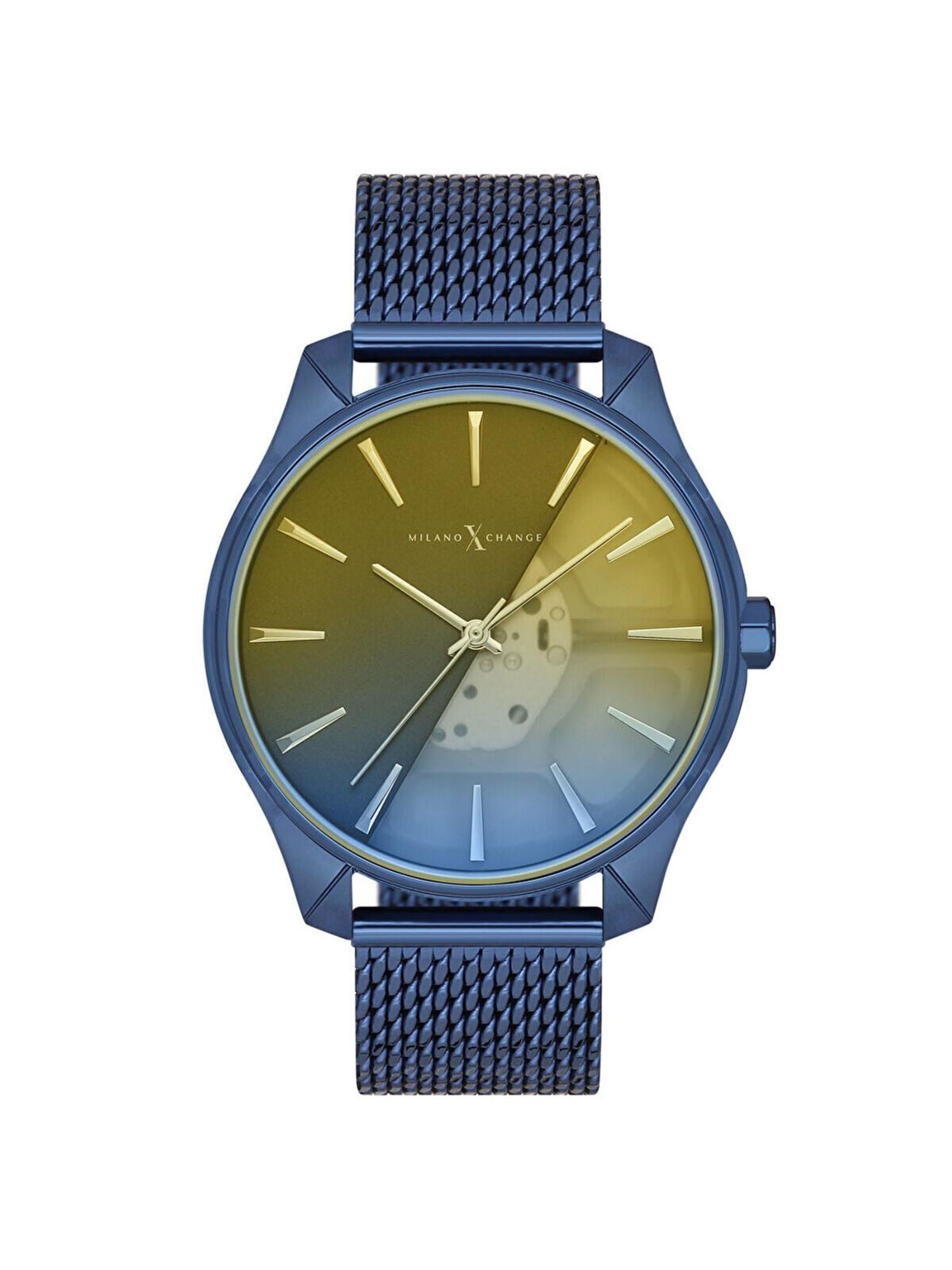 Orologio analogico 'Milano X Change Analog Men Watch MEX3170' di Milano X Change in blu: frontale