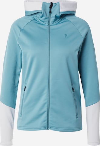 Veste de survêtement 'Rider Essentials' PEAK PERFORMANCE en vert : devant
