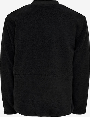 Only & Sons Fleece Jacket 'Sawyer' in Black