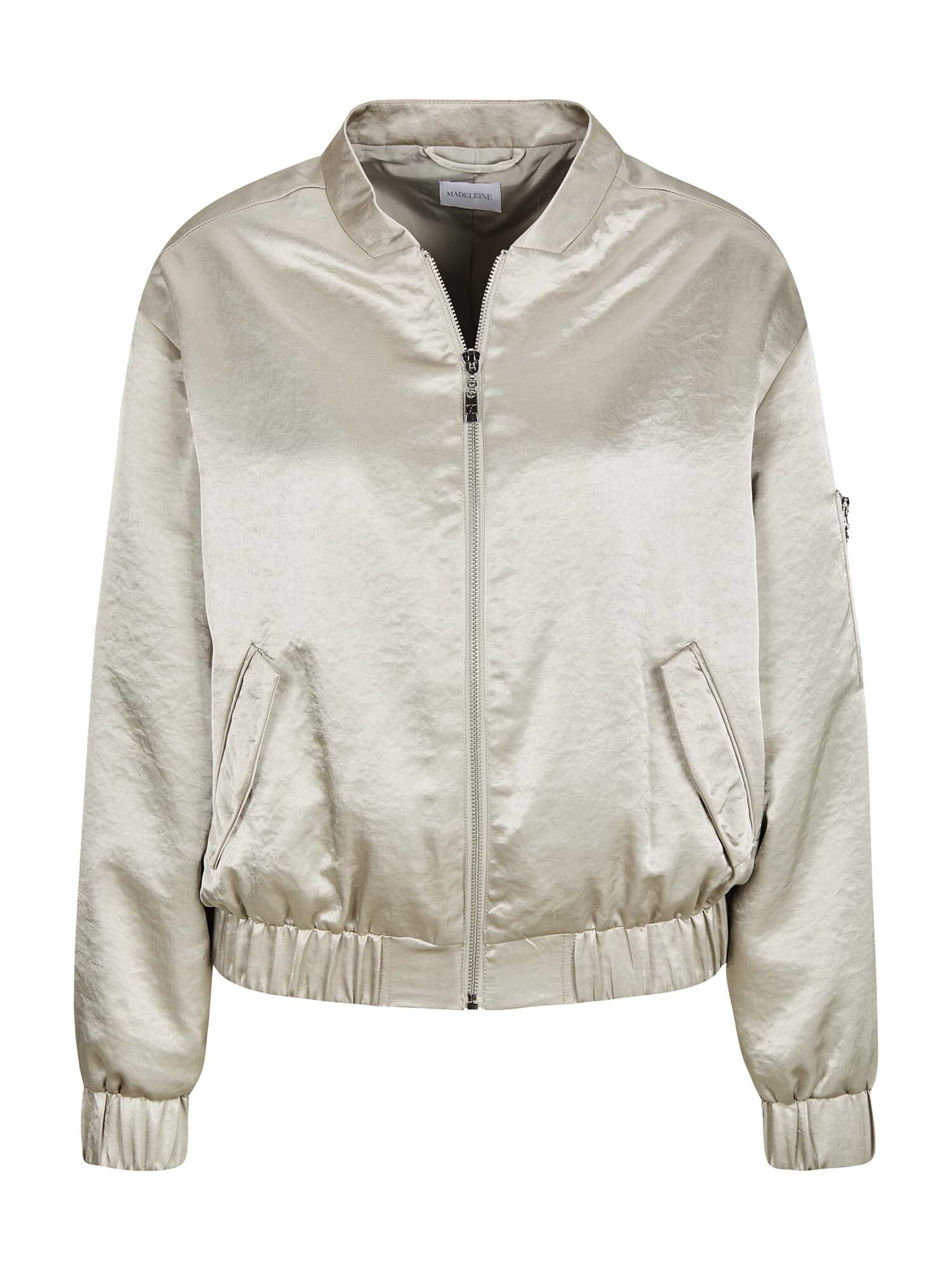 MADELEINE Tussenjas in Zilver: voorkant