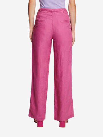 ESPRIT Wide leg Pantalon in Lila