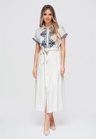 Robe ' OW-DLR-E0012' Ombre en blanc : devant