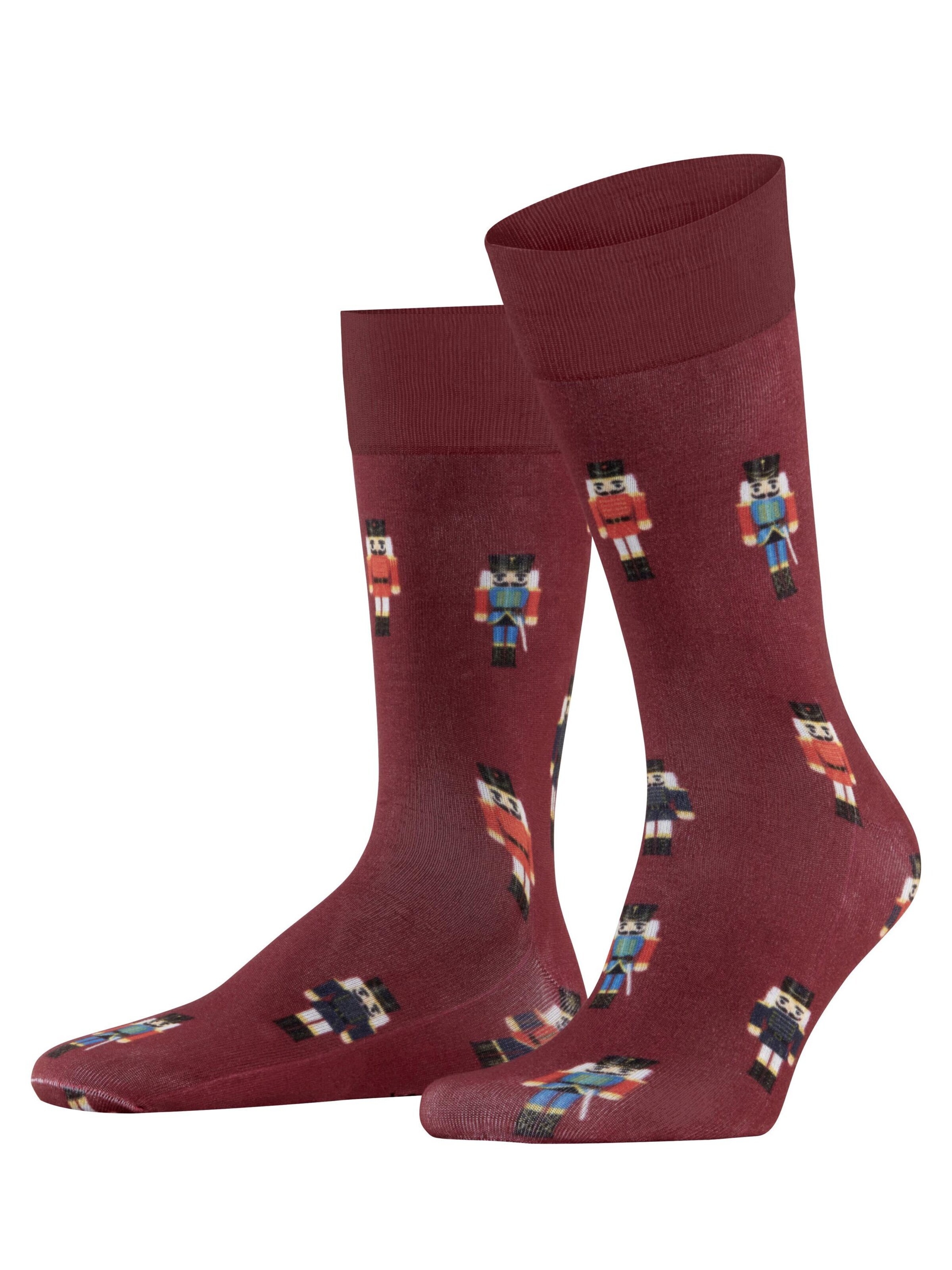 BURLINGTON Socks 'December Days' in Red: front