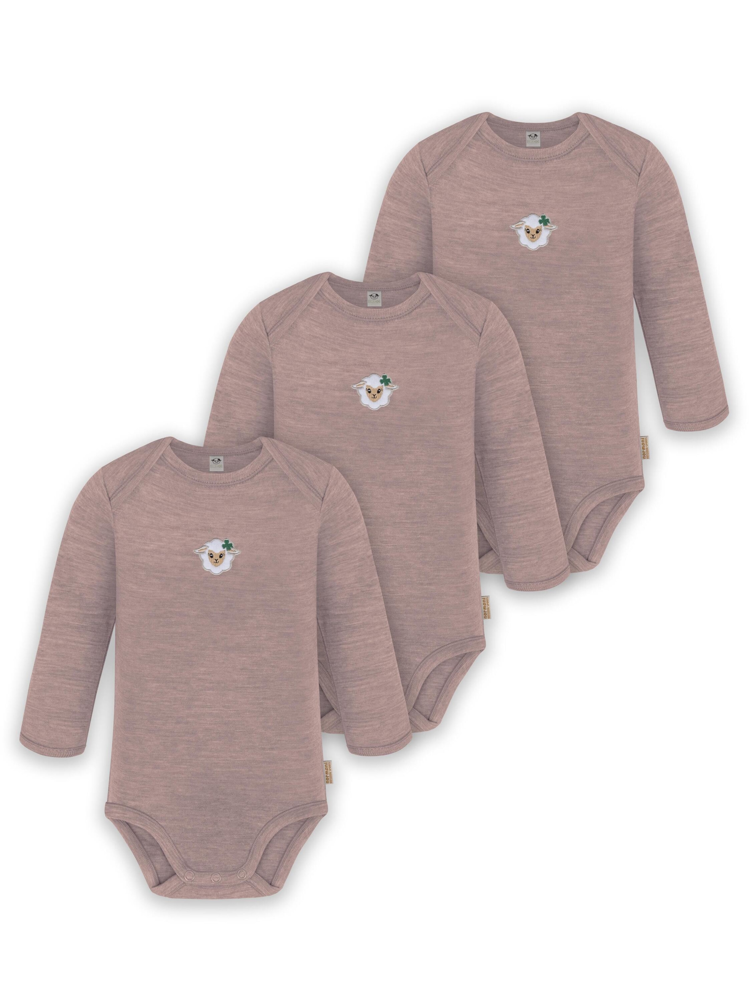 Barboteuse / body 'Auckland' normani en marron : devant