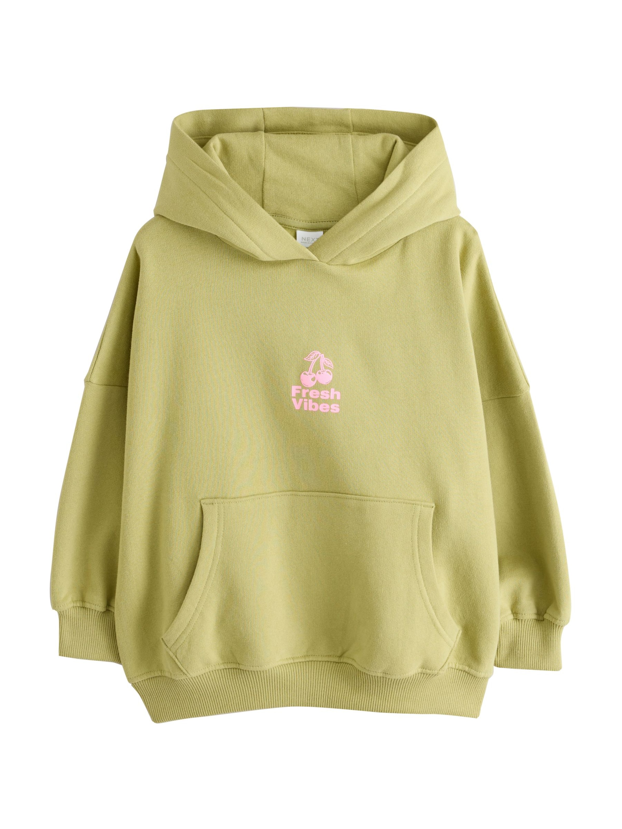 Sweat-shirt Next en vert : devant