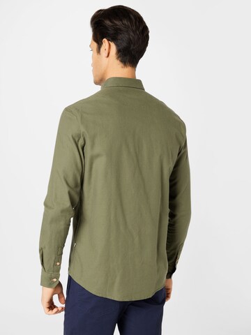 Kronstadt Regular fit Button Up Shirt 'Dean Diego' in Green