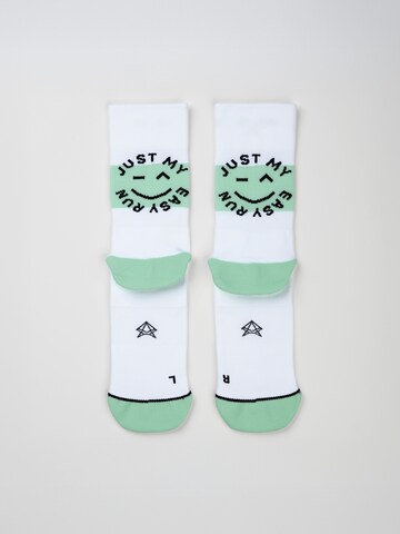 INCYLENCE Athletic Socks 'MOTTO RUNNING' in Green