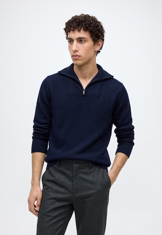 KnowledgeCotton Apparel - Jersey en azul: frente