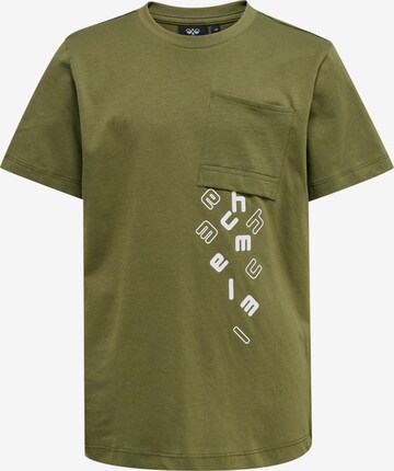 Hummel Shirt ' MARCEL ' in Groen: voorkant
