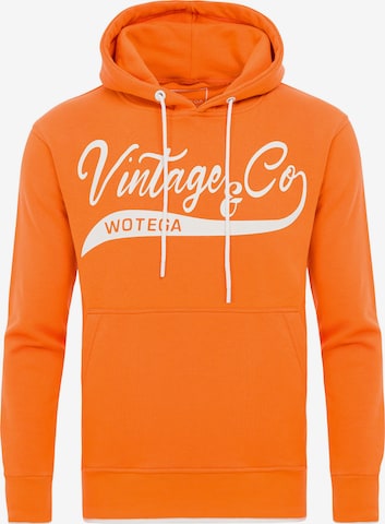 WOTEGA Sweatshirt 'WT Star' in Orange: Vorderseite