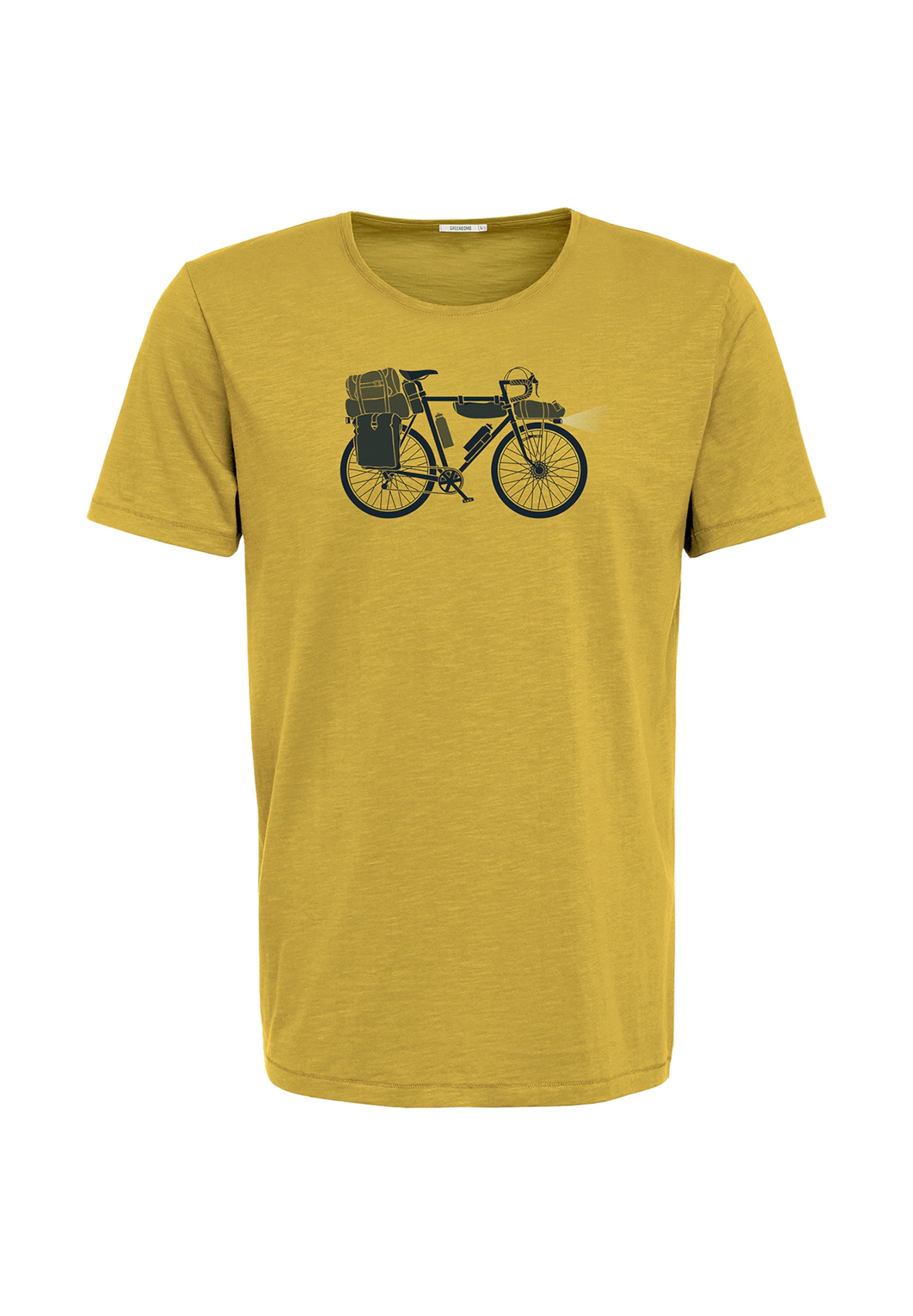 GREENBOMB Shirt 'Bike Night' in Green: front